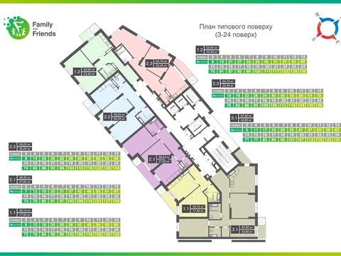 квартира по адресу Новополевая ул., (Будинок М)