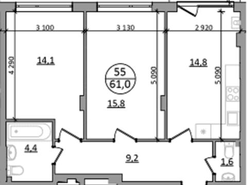 квартира по адресу Львовская ул., 92б