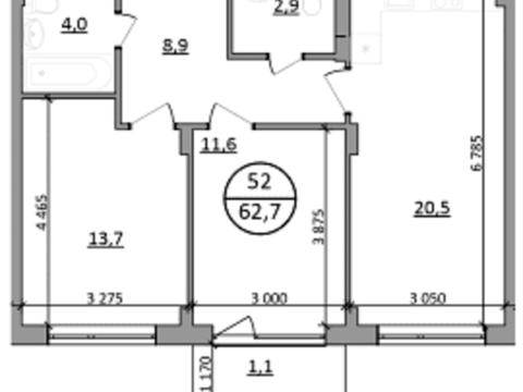 квартира по адресу Львовская ул., 92б