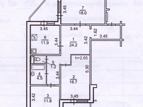 квартира за адресою Київ, Григорія Кочура вул. (Олександра Пироговського), 19 к1