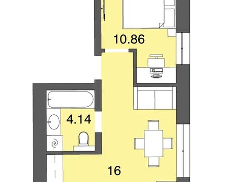 квартира по адресу Урожайная ул., (Будинок 1)
