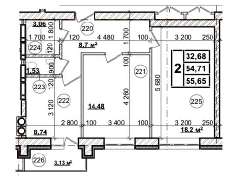 квартира по адресу Вячеслава Чорновола, 23