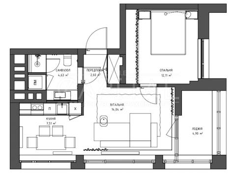 квартира за адресою Ґарета Джонса вул. (Сім'ї Хохлових), 12-А