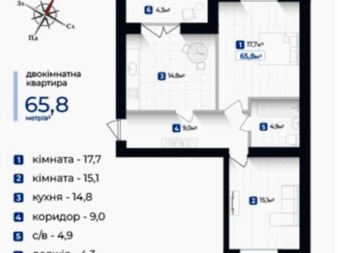 квартира за адресою Олександра Довженка вул., (Будинок 5)