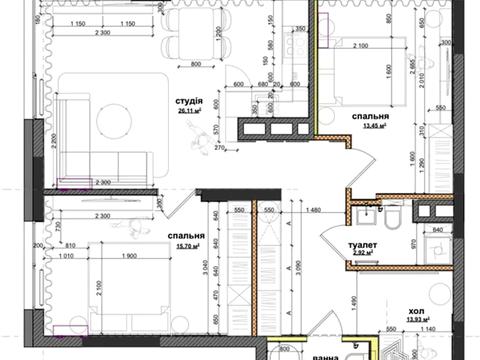 квартира за адресою Джона Маккейна вул. (Івана Кудрі), 1-Б