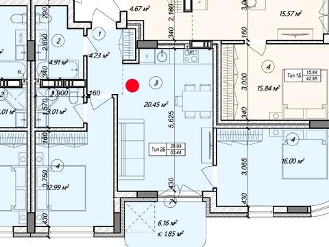 квартира по адресу Електрозаводська ул., 64