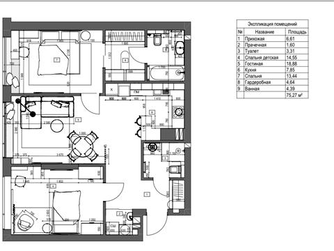 квартира за адресою Голосіївський просп. (40-річчя Жовтня), 76