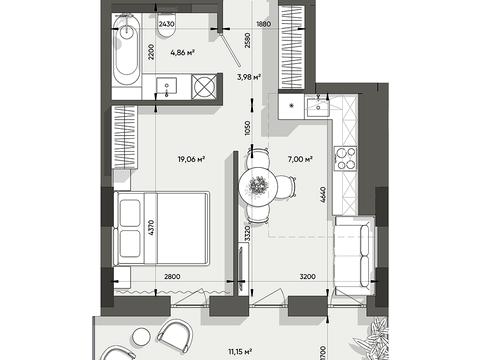 квартира за адресою Джона Ленона вул., (Будинок 2)