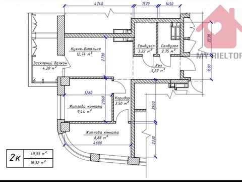 квартира по адресу Грушевского Николая ул., (Будинок 4)