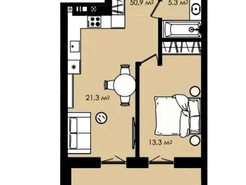 квартира за адресою с. Сокільники, Данила Галицького вул., (Будинок)