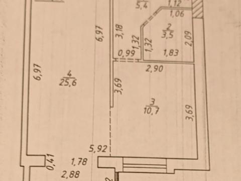 квартира по адресу Харьковская ул., 6, секція 2