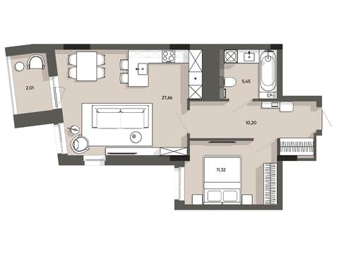 квартира за адресою Івана Раковського вул., (Будинок 3)