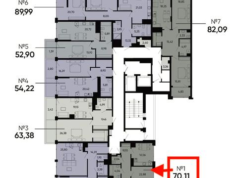 квартира за адресою Івана Раковського вул., (Будинок 2)