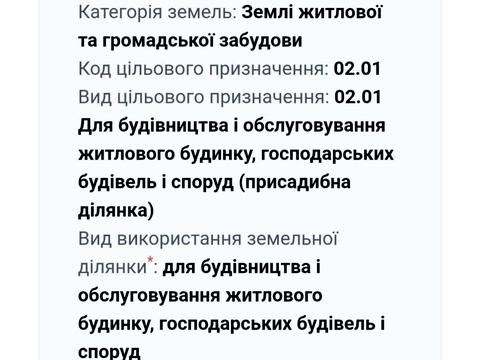 ділянка за адресою с. Музичі, Паркова