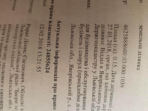 ділянка за адресою 