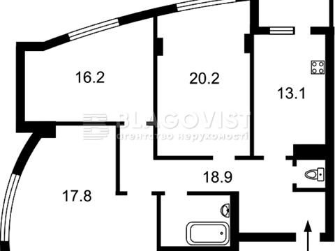 квартира по адресу Берестейский просп. (Победы), 121-А
