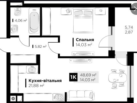 квартира за адресою Львів, Миколи Пимоненка вул. (), 2
