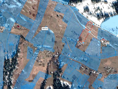 ділянка за адресою с. Яблуниця, уч. Діл