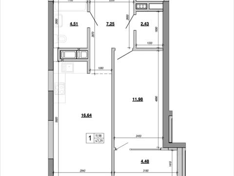 квартира за адресою Івана Величковського вул., (Будинок 1)