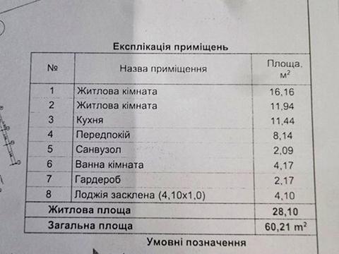 квартира за адресою Олеся Бердника вул., 1-В