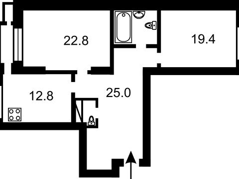 квартира за адресою Петра Григоренка просп., 22/20
