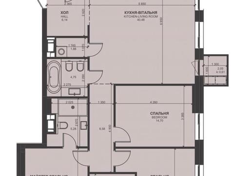 квартира по адресу Василия Тютюнника ул. (Анрі Барбюса), 39