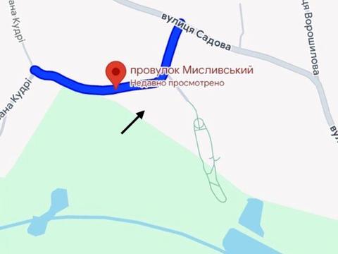 ділянка за адресою Мисливський