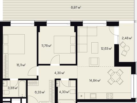 квартира за адресою Миколи Пимоненка вул. (), (Будинок 1)