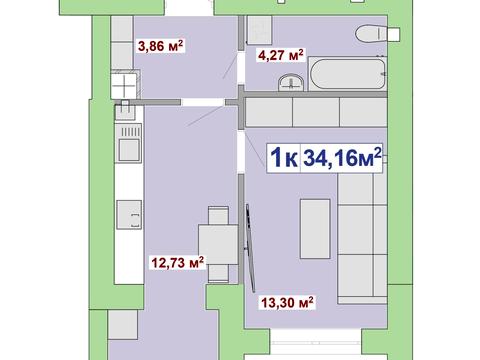 квартира за адресою Чорновола вул., (Будинок 2)