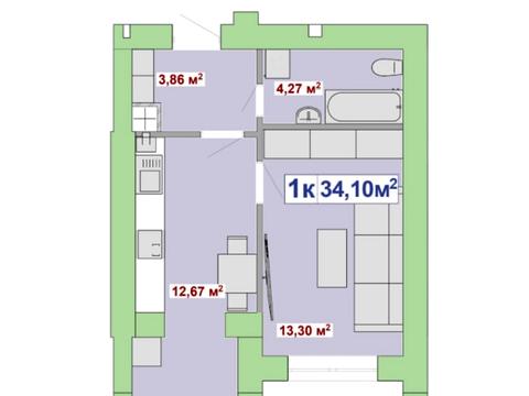 квартира за адресою Чорновола вул., (Будинок 2)
