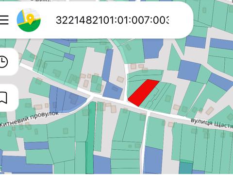 участок по адресу Щастя 12