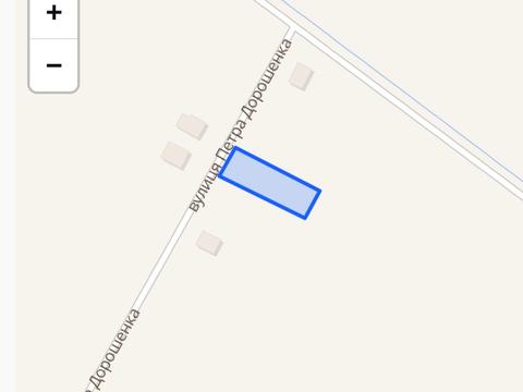 участок по адресу Дорошенка