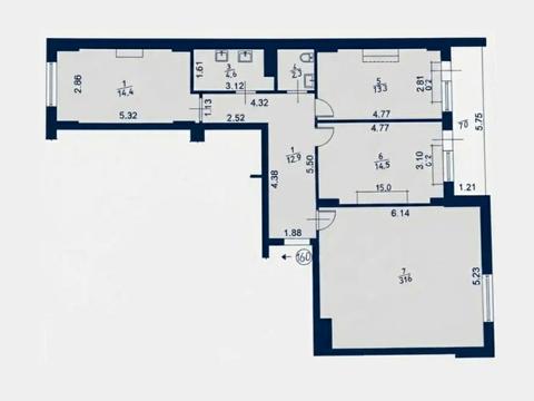 квартира по адресу Крайковского ул., 3