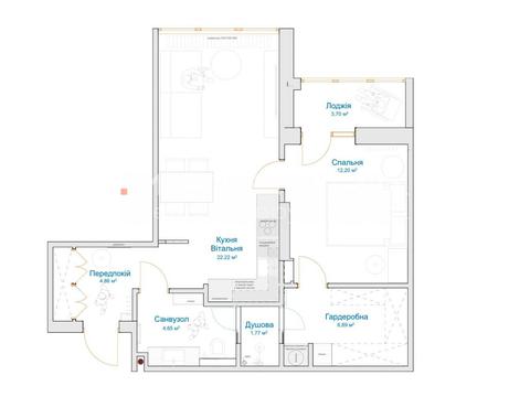 квартира за адресою Мокра вул. (Кудряшова), 8-Б