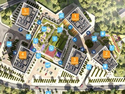 квартира по адресу Заречная ул., 2 к1