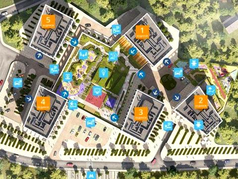 квартира по адресу Заречная ул., 2 к1