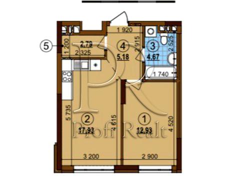 квартира за адресою Олександра Олеся вул., (Будинок 10.2)