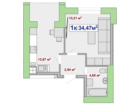 квартира за адресою Чорновола вул., (Будинок 2)