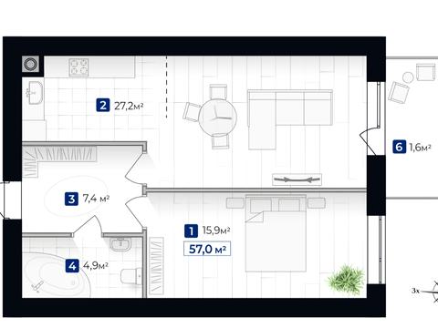 квартира по адресу Евгения Коновальца ул., (Будинок 3)