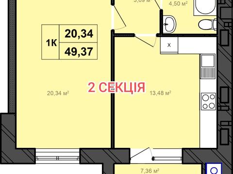 квартира по адресу Миру просп., (Будинок 2)