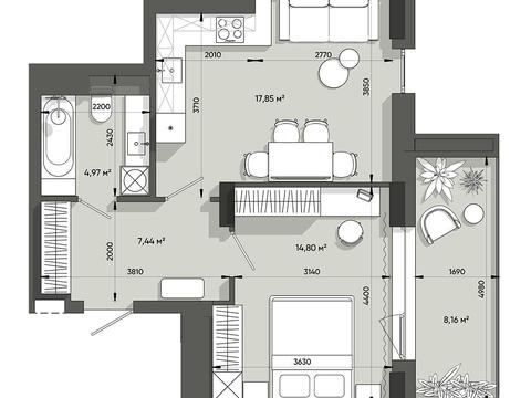 квартира за адресою Джона Ленона вул., (Будинок 2)