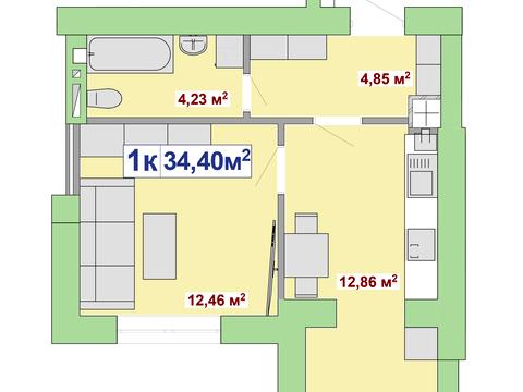 квартира за адресою Чорновола вул., (Будинок 2)