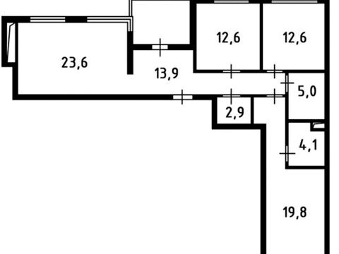 квартира по адресу Осокорская ул., 2а