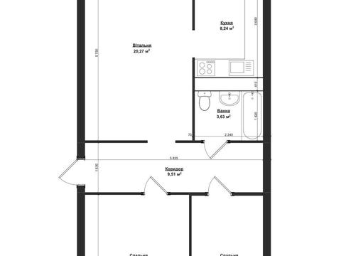 квартира по адресу Горбачевского ул., 40