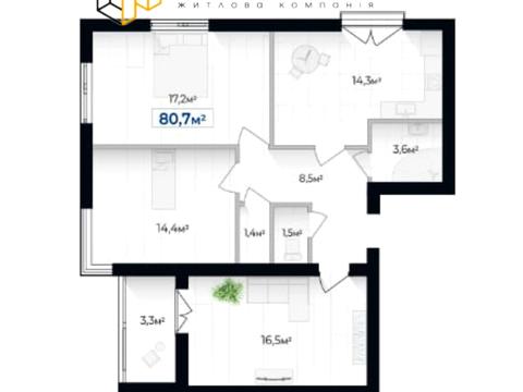 квартира за адресою Олександра Довженка вул., (Будинок 13)