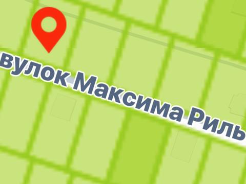 ділянка за адресою Максима Рильського