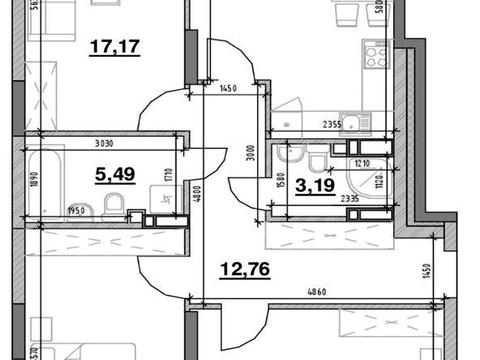 квартира за адресою Повітряних Сил просп. (Повітрофлотський), 56-Г