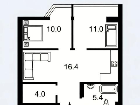 квартира по адресу Митрополита Василия Липковского ул. (Урицкого), 37-Б