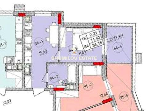 квартира за адресою Миколи Пимоненка вул. (), (Будинок 1)