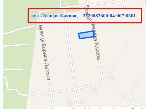 ділянка за адресою Леоніда Бикова
